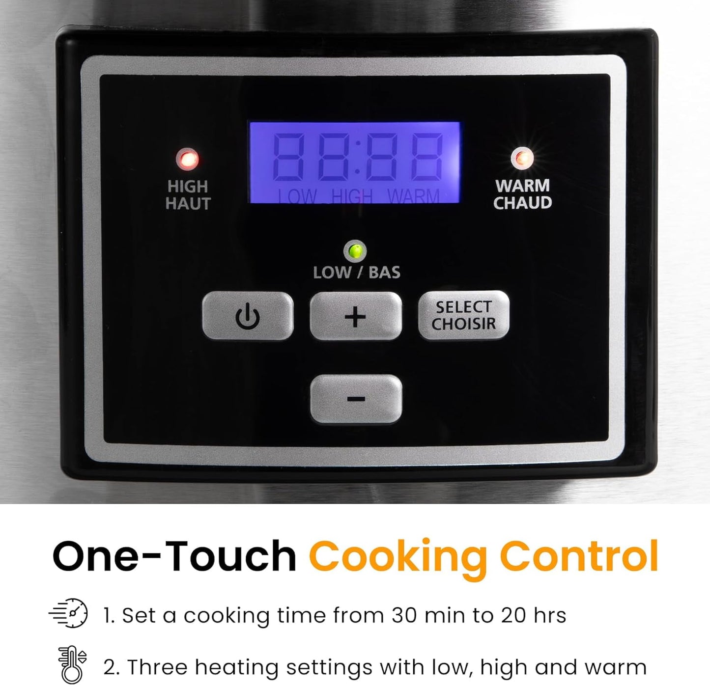 Sunvivi Programmable 6 qt 2-Crock Black Slow Cookers