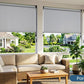 CozyHome Outdoor Roller Shade 6' x 8', Cordless Patio Shade with Crank Handle, 95% UV Protection, Aluminum Privacy Sun Shade for Patio, Gray
