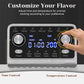 Heynemo 8QT 12-in-1 Programmable Slow Cooker, Multi-Cooker with Timer, Temperature Control, Removable Non-Stick Pot & Dishwasher-Safe Glass Lid, Black