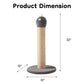 HEYNEMO 22" Cat Scratching Post, Sisal Cat Scratcher with Interactive Hanging Toy, Monster Scratch Pole for Indoor Cats, Cute Cat Scratch Post for Kittens & Large Cats, Blue