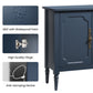 Heynemo Buffet Sideboard with 2 Doors & 3 Drawers, Storage Cabinet with Adjustable Shelves for Living Room, Dining Room, Blue