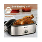 CozyHom 20 Quart Electric Roaster Oven Stainless Steel Roaster Oven, Self-Basting Lid Removable Insert Pot, Silver