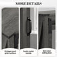 RoyalCraft 28in Bathroom Cabinet Wall Mount with Sliding Mirror Door, Over The Toilet Storage Cabinet, Farmhouse Medicine Cabinet with Shelves and Towel Bar for Living Room, 28" W x 29" H, Dark Grey