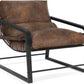 Royalcraft Modern Accent Chair, Comfy Armchair with Cushion and Metal Frame, Lounge Sofa Chair for Living Room, Bedroom, Home Office, Beige