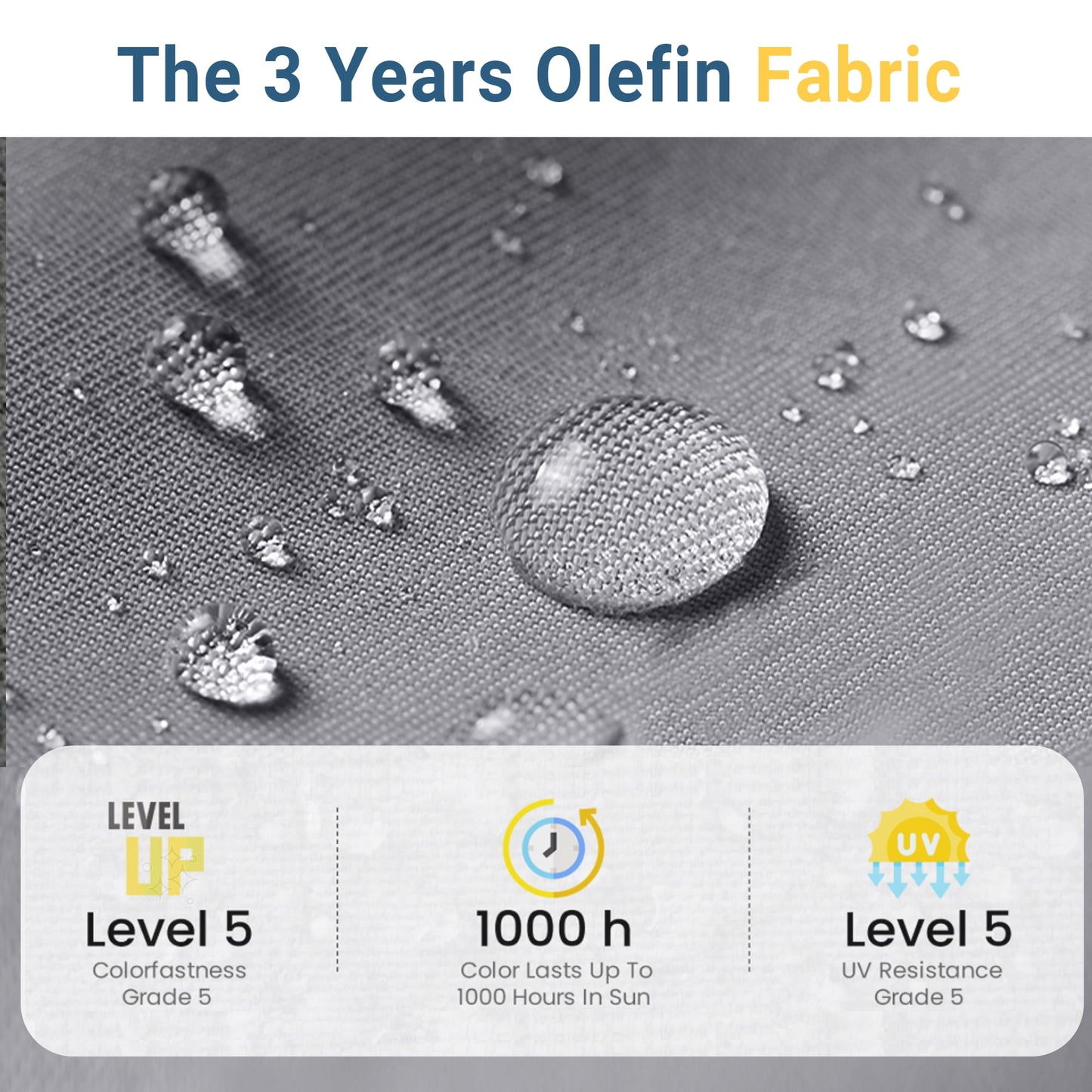 Heynemo Outdoor Patio Furniture Set, 7 Piece Outdoor Dining Sectional Sofa with Dining Table and Chair, All Weather Wicker Conversation Set with Ottoman, Blue