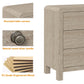 May in Color Modern Chest of Drawers Set of 2, with Rounded Table Corners, Natural Wood