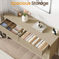 May in Color Beige 6 Drawer Dresser, Fluted Modern Chest of Drawers for Bedroom