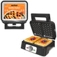 Sunvivi 2-Slice Belgian Waffle Maker, Electric Waffle Iron with Temperature Control, Nonstick Plates & Indicator Lights, Easy Clean