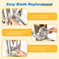 Sunvivi French Fry Cutter Heavy Duty, Commercial Potato Slicer with 2 Blades (1/2" & 3/8"), Stainless Steel for Home & Restaurant
