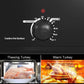Sunvivi Roaster Oven With Self-Basting Lid - Electric, Removable Pan, 24 Qt, Black