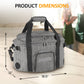 Large Capacity Insulated Slow Cooker Bag for 6-8QT, Portable Carrying Case with Transparent Window, Storage Pockets & Adjustable Straps for Outdoor Events, Family Gatherings & Potlucks