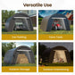 Heynemo 13' x 20' Heavy Duty Carport with Weatherproof PE Cover and Steel Frame, Portable Outdoor Car Canopy Party Tent with 2 Roll up Doors