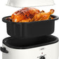 CozyHom 20-Quart Electric Roaster Oven, Turkey Roaster Oven with Removable Pan and Rack, Perfect for Large Meals and Holiday Feasts, White