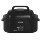 CozyHom 24 QT Electric Stainless Steel Turkey Roaster Oven, Self-Basting Lid Removable Insert Pot Perfect for Gathering and Dining, Black