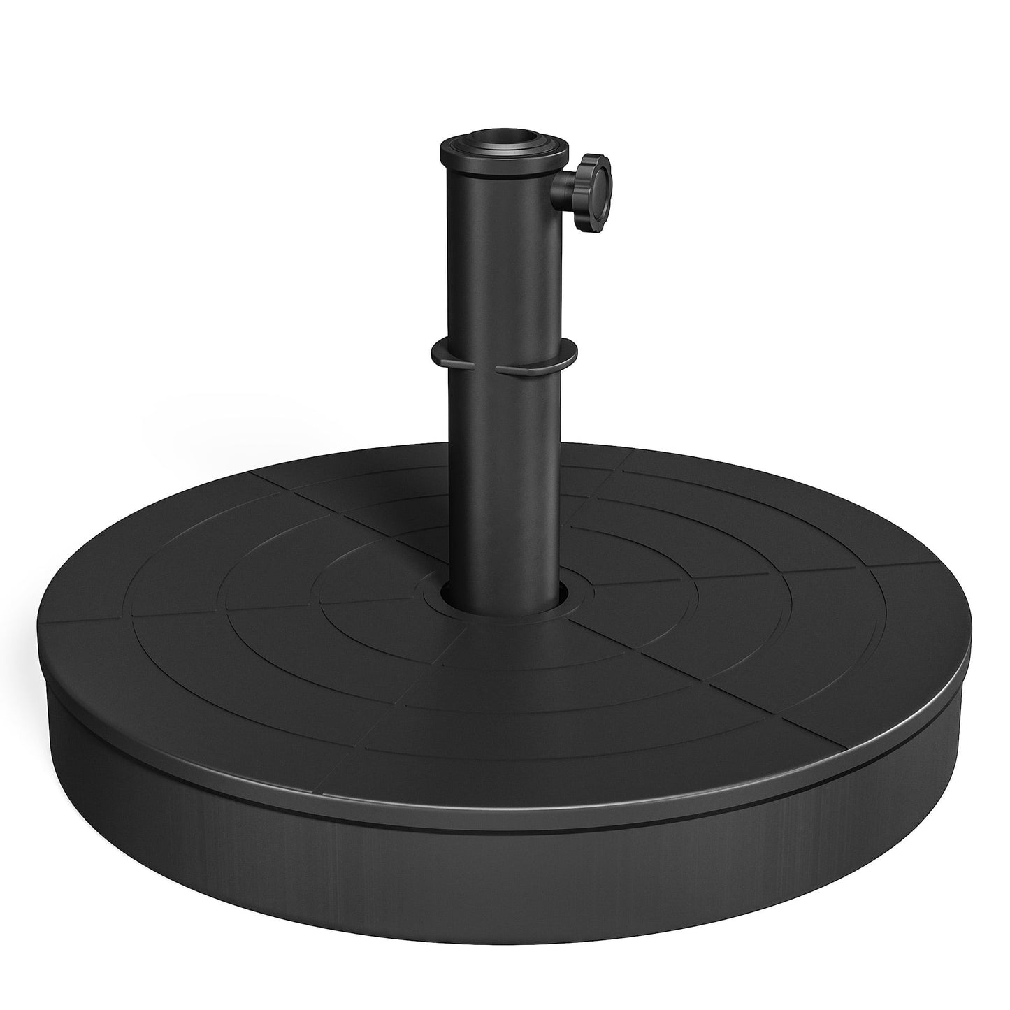 CozyHome Foldable Umbrella Base With 15-18.9in Outdoor Umbrella for Patio, Black