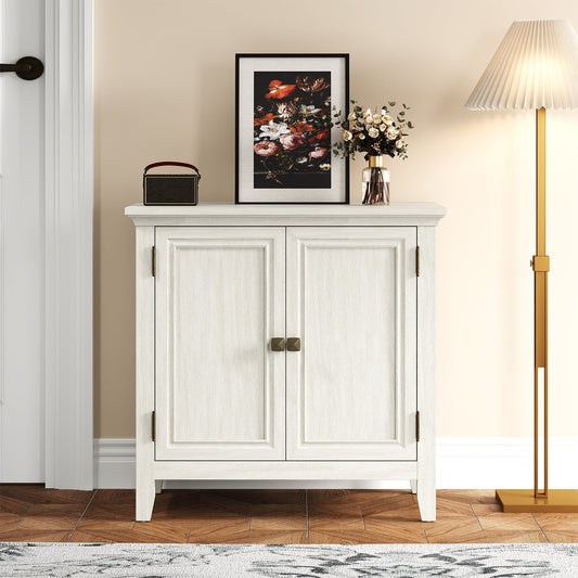 Heynemo 2-Door Buffet Cabinet with Storage, Bohemian Sideboard with Adjustable Shelves, Wood Credenza Cabinet for Bedroom, Living Room, Dining Room, Hallway