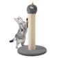 Heynemo 22-Inch Cat Scratching Post , Durable Sisal Scratch Post for Indoor Cats, Monster-Shaped Cat Scratcher for Kittens & Large Cats, Grey