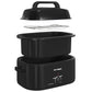 Heynemo 22 Quart Electric Roaster Oven with Visible & Self-Basting Lid, Large Turkey Roaster with Defrost Warm Function, Adjustable Temperature, Removable Pan Rack, Stainless Steel