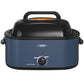 Heynemo 26-Quart Electric Roaster Oven with Viewing Lid, Defrost/Warm Function, Blue