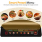Heynemo Electric Waffle Maker 4 Slices, Stainless Steel Waffle Iron with Adjustable Heat, Nonstick Coating & Cool Touch Handle