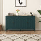 Heynemo 60" Modern Sideboard, Mid Century Buffet Cabinet with 4 Doors and Adjustable Shelves, for Entryway, Dining Room, Living Room, Bedroom, Turquoise