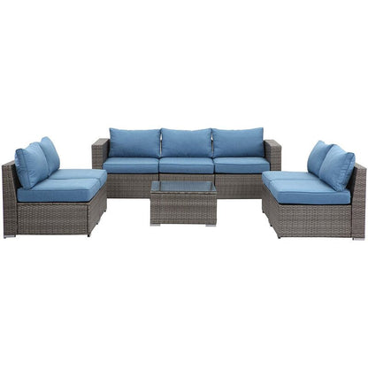 8 Pieces Outdoor Sectional Sofa Set