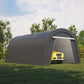 RoyalCraft Domed Carport, Portable Garage with 2 Roll up Doors, Heavy Duty Car Canopy Party Tent, All-Season Storage Shelter Shed Carport for Motorcycle, Boat, Truck, or Garden Tools, 10' x 15'