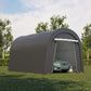 RoyalCraft Domed Carport, Portable Garage with 2 Roll up Doors, Heavy Duty Car Canopy Party Tent, All-Season Storage Shelter Shed Carport for Motorcycle, Boat, Truck, or Garden Tools, 10' x 20'