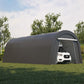 RoyalCraft Domed Carport, Portable Garage with 2 Roll up Doors, Heavy Duty Car Canopy Party Tent, All-Season Storage Shelter Shed Carport for Motorcycle, Boat, Truck, or Garden Tools, 12' x 25'