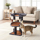 Heynemo Multi-Level Cat Tree with Sisal Scratching Posts & Cooling Mat - 2 Beds, Gray