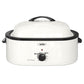 Sunvivi Electric Roaster Oven with Self-Basting Lid and Removable Pan- 18-Quart, White