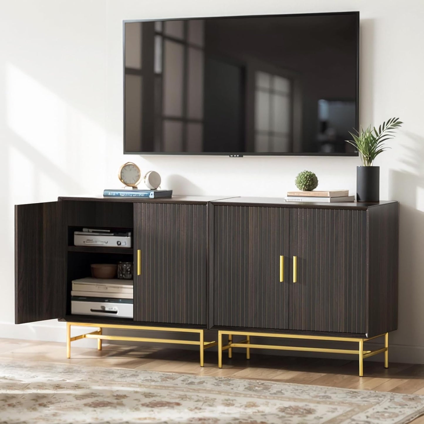 RoyalCraft Sideboard Buffet Storage Cabinet Set