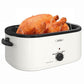 SUNVIVI 20 Quart Turkey Electric Roaster Oven with Self-Basting Lid, Stainless Steel, White-2
