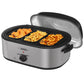 Sunvivi Electric Roaster Oven, 20 QT Roaster with 3 Compartments and Self-Basting Lid, Turkey Roaster Oven with 150-450?¡ãF Full-Range Temperature Control, Removable Pan & Rack, Silver
