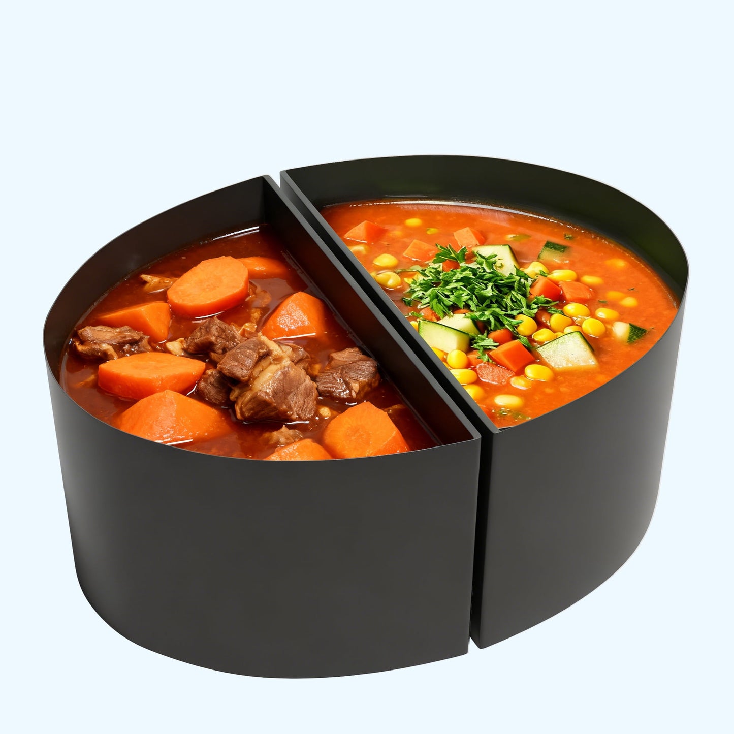 Sunvivi 2-in-1 Silicone Slow Cooker Liners, Reusable Divider Insert for 6QT Crock Pot, Bpa Free, Dishwasher Safe, Grey