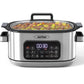 Heynemo 6.5 Quart 12-in-1 Programmable Multi Slow Cooker, Food Warmer Pot with Digital Timer, Temp Control