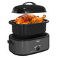 Sunvivi Electric Roaster Oven 20 Qt with Self-Basting Lid, 150-450°F Temp Control, Gray