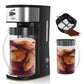 Sunvivi Iced Tea Maker Cold Brew Electric with 2.5-Quart Pitcher, Black