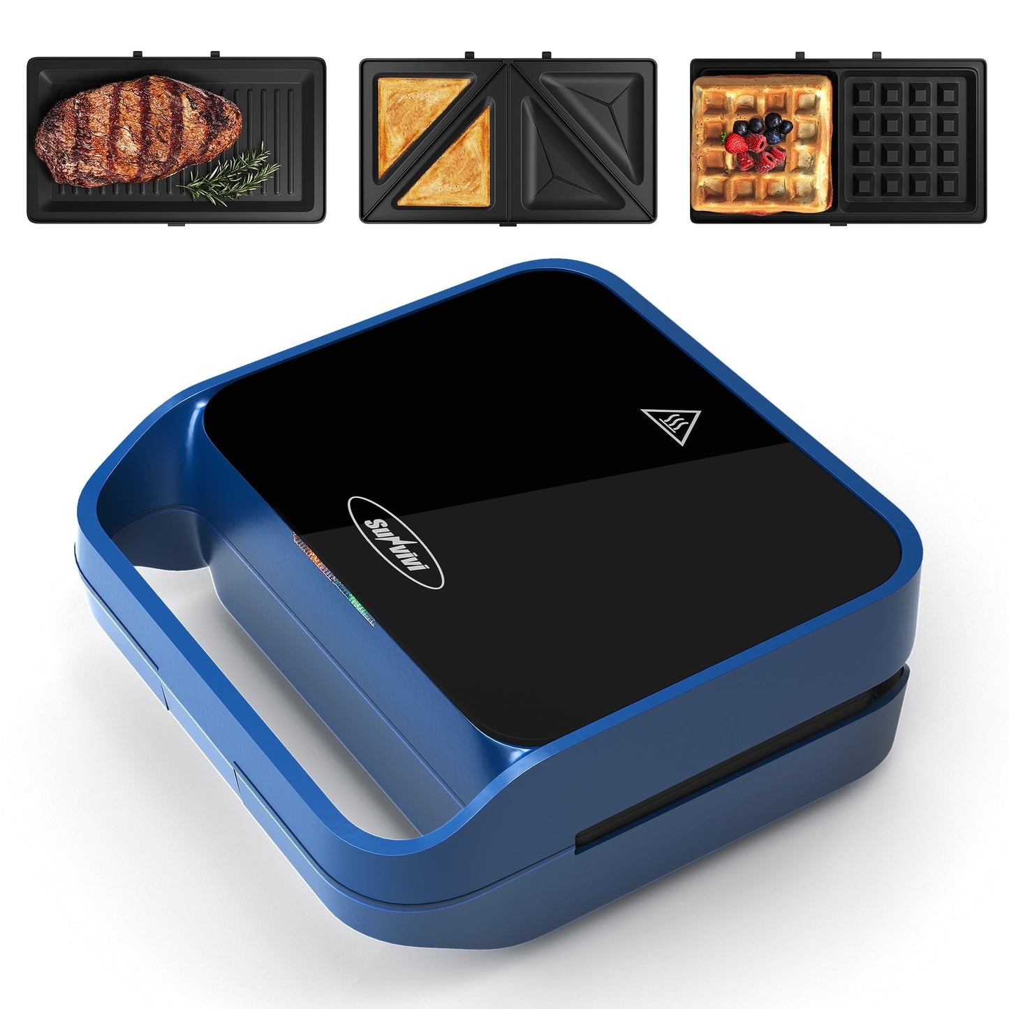 Heynemo Multi-Function 3-in-1 Sandwich & Waffle Maker