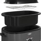 Superjoe 18QT Electric Roaster Oven, Stainless Steel Roaster Pan for Turkey with Removable Insert Pot, Grey