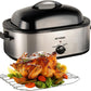 Superjoe 20 Quart Electric Roaster Oven with Self-Basting Lid & Removable Pan,Stainless Steel,Sliver,1 PCS