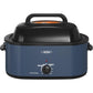 Superjoe 22 QT Electric Roaster Oven, with Self-Basting Lid, Stainless Steel Roaster Pan, Blue