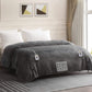 Superjoe Electric Blanket 90" x 84" Queen Size Heated Blanket, Dual Controllers 10 Heat Settings Auto-off Timer, Grey