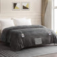 Heynemo Electric Blanket 90" x 84" Queen Size Heated Blanket, Dual Controllers 10 Heat Settings Auto-off Timer, Grey