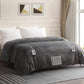 Heynemo Electric Blanket King Size 100" x 90" Heated Blanket, Dual Controllers 10 Heat Settings Auto-off Timer, Grey