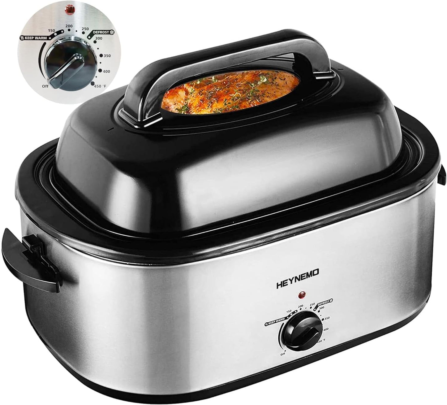 Superjoe Heynemo 1450W 24 qt Electric Turkey Roaster