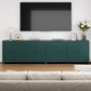 Heynemo Modern Sideboard Buffet Cabinet, 60'' Green Credenza with 4 Doors and Adjustable Shelves, Kitchen Buffet Table Coffee Bar Wine Bar Cabinet for Dining Room, Living Room, Forest Green