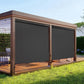 Superjoe Outdoor Roller Shades with 95% UV Blockout, 6'L x 6'W Exterior Cordless Patio Shades Roll Up Outdoor Blinds for Porch Gazebo, Blockout Waterproof Protect Privacy, Black