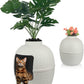 Superjoe Plastic Hidden Cat Litter Box with Decorative Planter,Gray