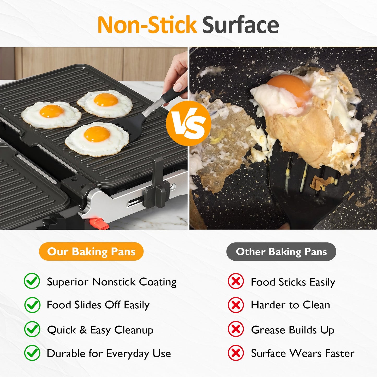3-in-1 Electric Grill Indoor, Panini Press & Sandwich Maker with Removable Plates, 1600W, 8 Cooking Modes, 180¡ã Flat Opening, Adjustable Temp, Ceramic Nonstick Dishwasher Safe, Stainless Steel